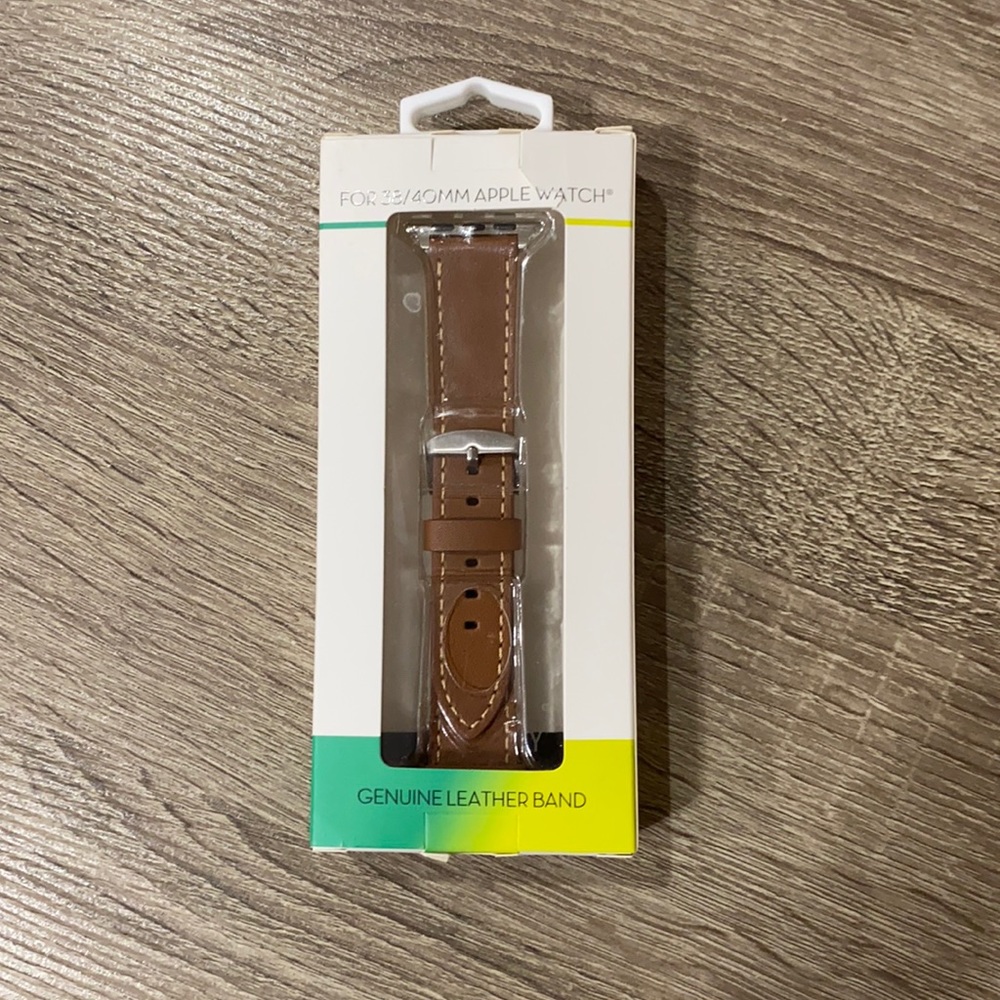 Brown Leather Apple Watch Band 38mm/40mm